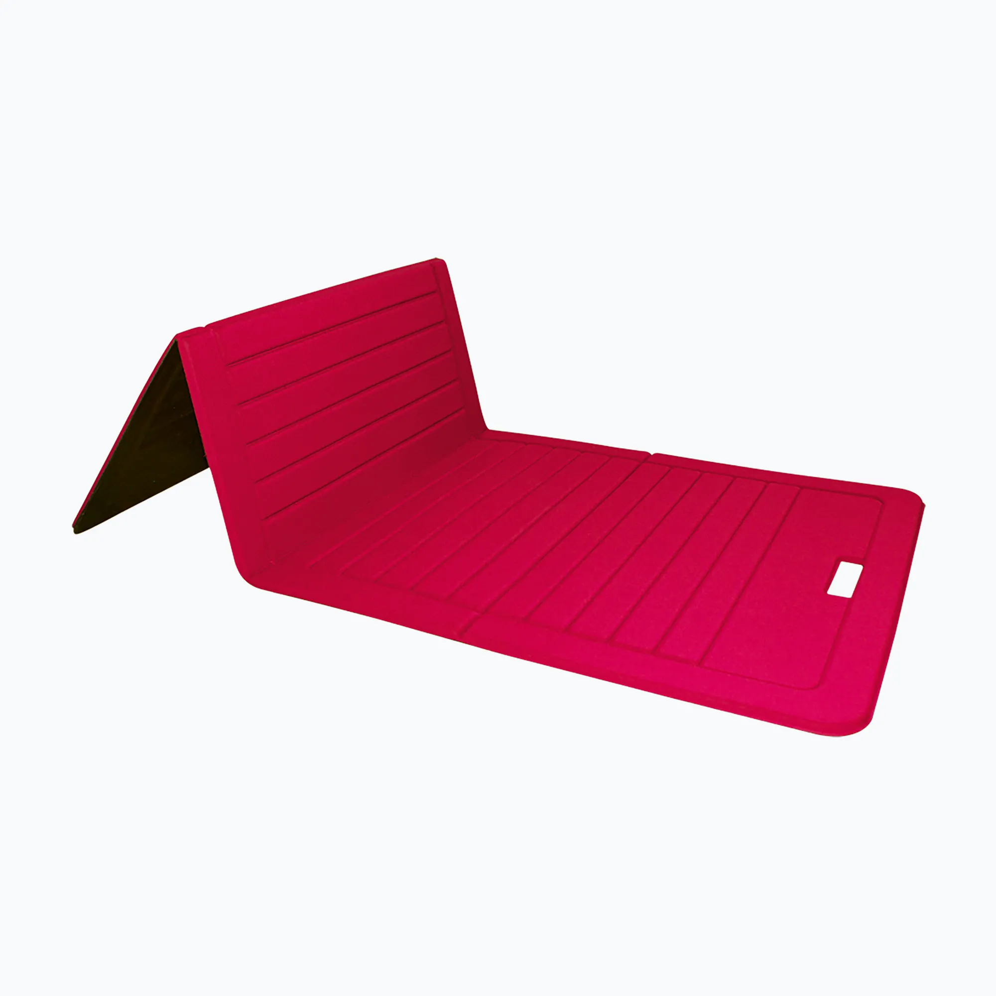 Yoga mat black red